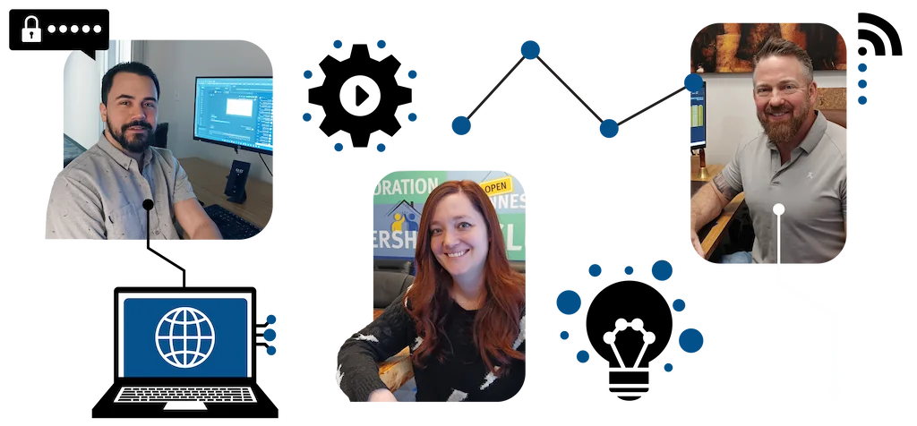 falkon graphic showing team members