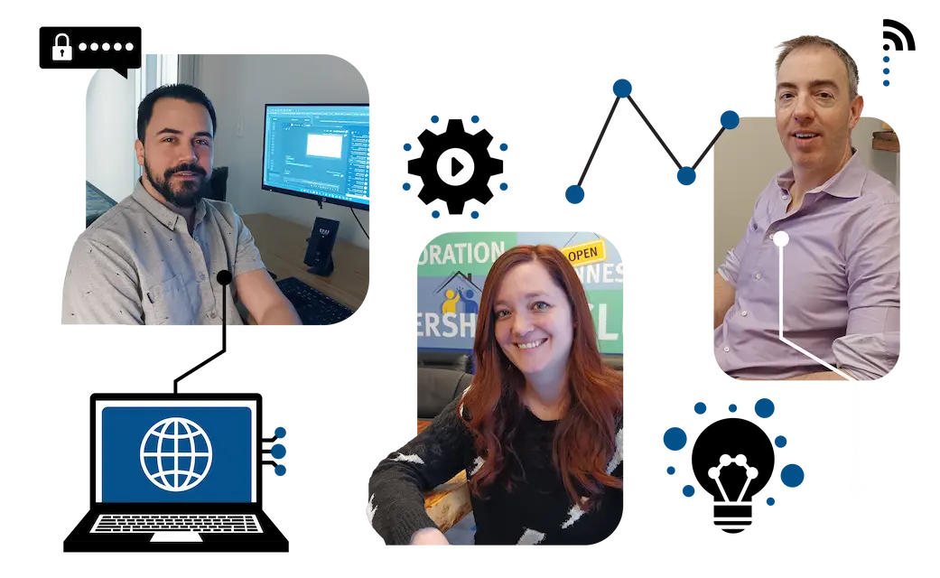 falkon graphic showing team members