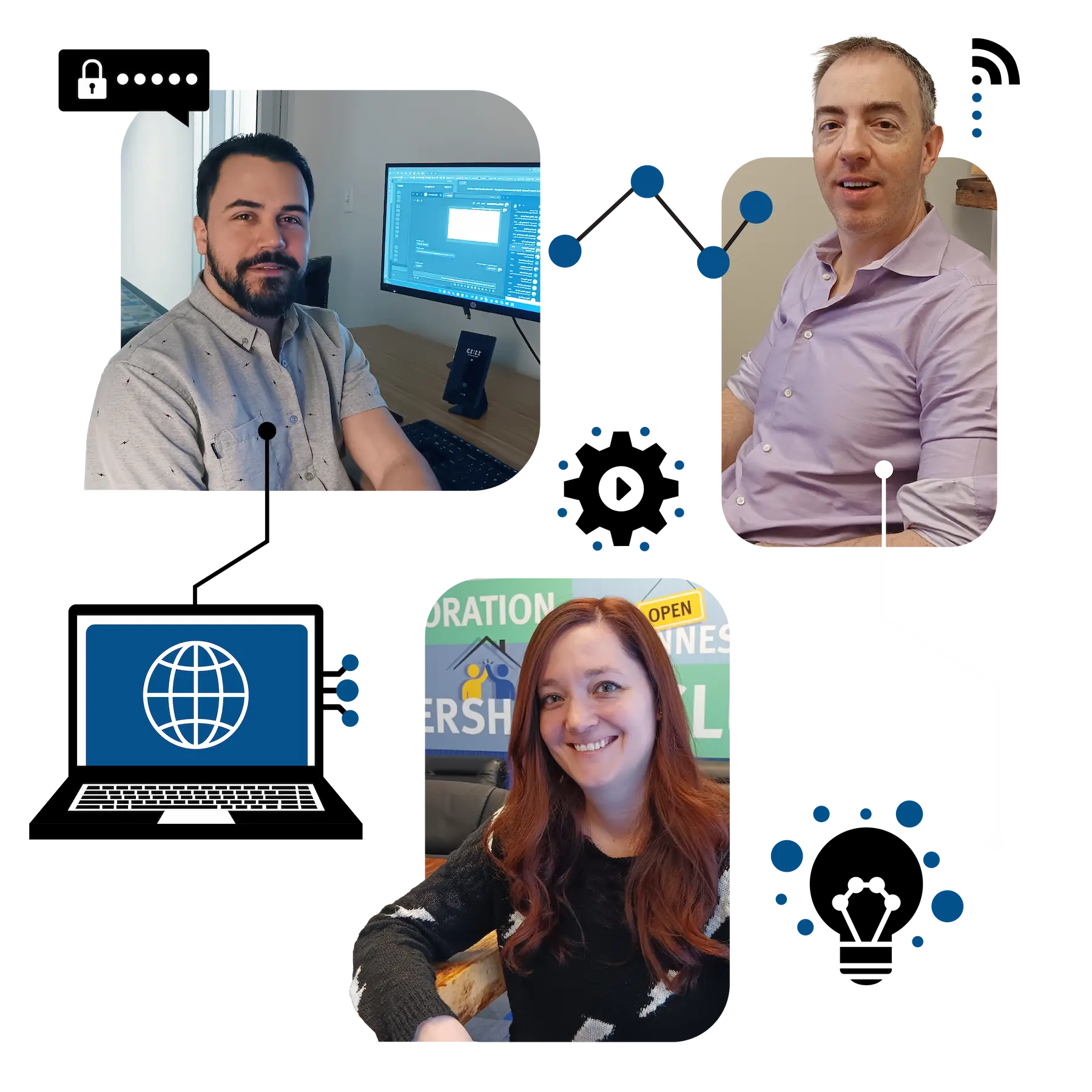 falkon graphic showing team members