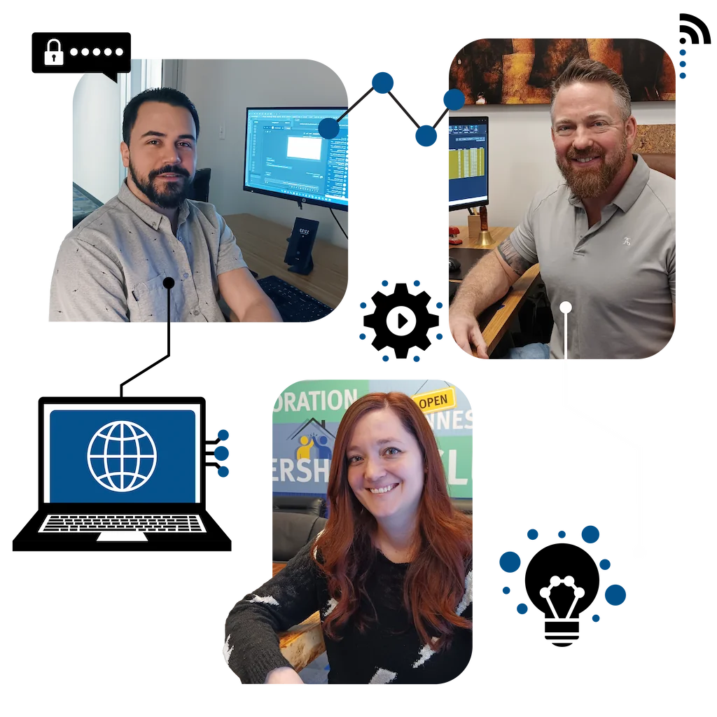 falkon graphic showing team members