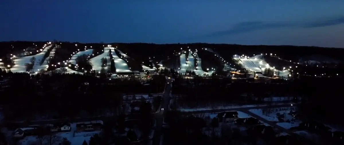 RAB Design Lighting installation on a mountain