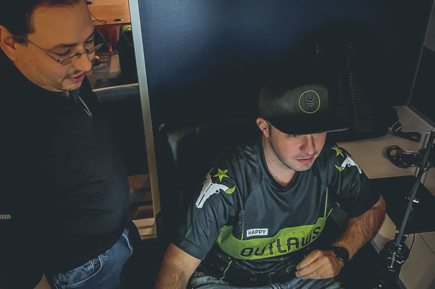 Photo of Zach and Eric working